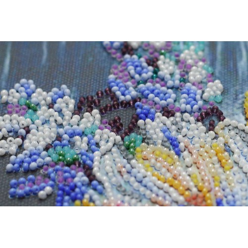 Main Bead Embroidery Kit Pastel bouquet (Flowers), AB-863 by Abris Art - buy online! ✿ Fast delivery ✿ Factory price ✿ Wholesale and retail ✿ Purchase Great kits for embroidery with beads